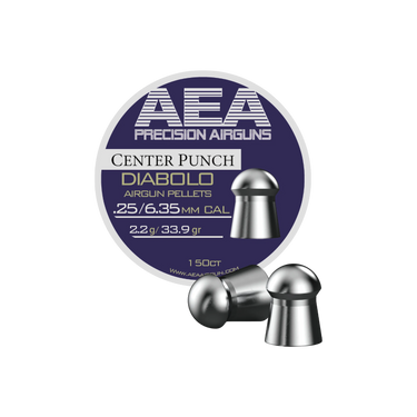 AEA Center Punch Airgun Pellets (.25 Cal, 33.9 gr.)